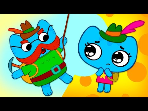 Live - little kittens go to the mountains ! - Kit and Kate - Animated Cartoons for Kids