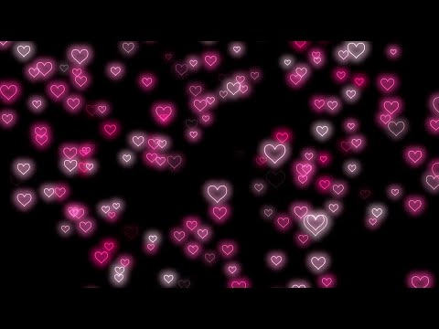 Flying Heart💖Pink Heart Background | Neon Light Love Heart Background Video Loop [3 Hours]