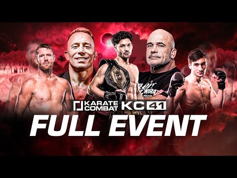 Karate Combat 41 FULL EVENT with GSP &amp;amp; Bas Rutten