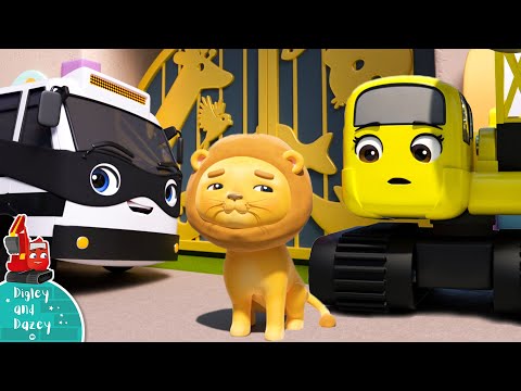 Bandit Bus Strikes Again - Construction Cartoons for Kids | Digley and Dazey