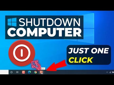 One Click Shutdown Button on Windows windows 10/11