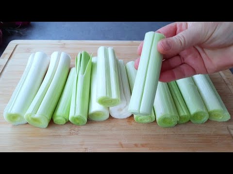 Add leeks to boiling water! I don't buy from the store anymore! Easy and delicious!