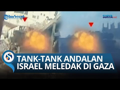 Detik-detik Kehancuran Tank-tank Israel di Gaza: Bagaikan Objek Latihan Kelompok Al-Qassam!