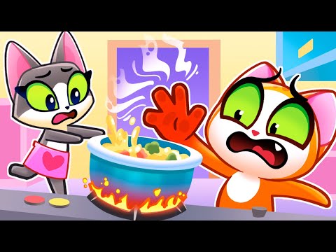 🔥Don't Play In The Kitchen🎵 Purrfect Kids Songs &amp; Nursery Rhymes 🎶