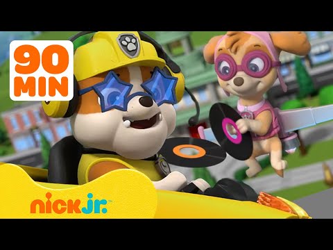 Rubble &amp; PAW Patrol Pups Are On the Double! w/ Skye, Chase &amp; Zuma | 90 Minute Compilation | Nick Jr.