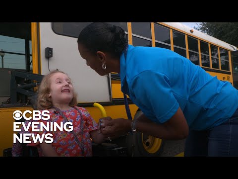 School bus driver forms unexpected bond with 5-year-old girl