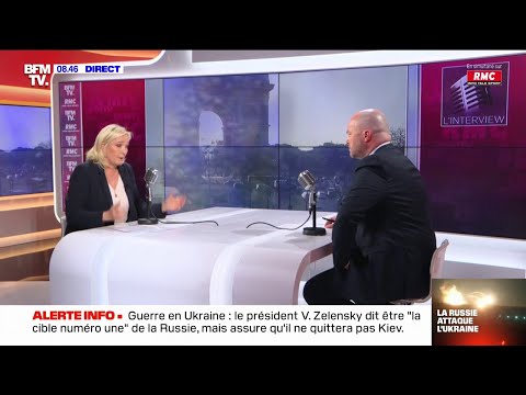 Le Pen : &quot;Poutine n'est pas du tout un fou. Il est brutal et impressionnant&quot;