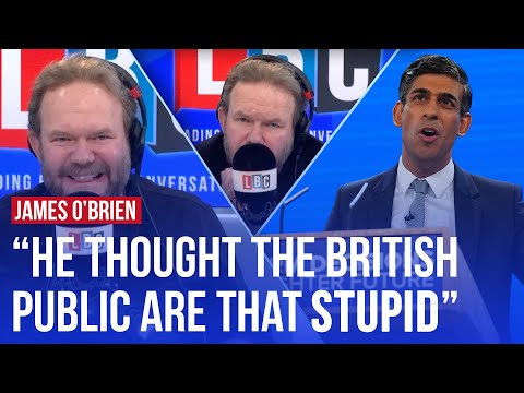 Reviewing Rishi Sunak's five pledges with James O'Brien | LBC