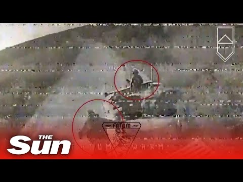 Ukrainian kamikaze drones hit Russian BMP2 and 152mm D-20 howitzer