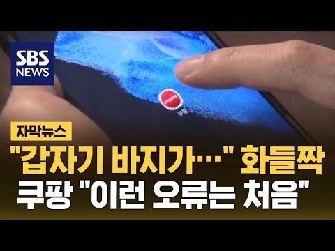 &quot;갑자기 웬 바지가?&quot; 화들짝&hellip;쿠팡 &quot;이런 오류는 처음&quot; (자막뉴스) / SBS