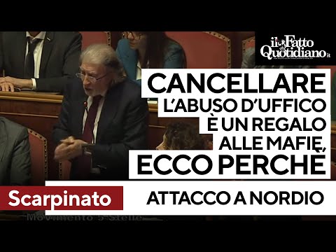 Scarpinato contro Nordio: &quot;Cancellare l'abuso d'ufficio &egrave; un regalo alle mafie&quot;. E spiega perch&eacute;