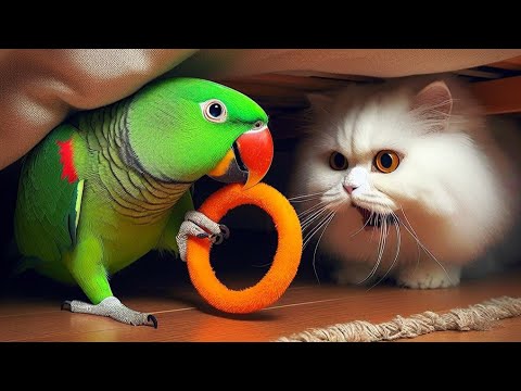 Will The Reluctant Parrot 🦜 Take Out the Orange Band for A Cat from Under the Bed?