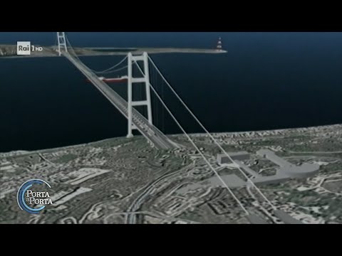 Ponte sullo Stretto di Messina: fattibilit&agrave;, costo, progetti  - Porta a porta 01/12/2022