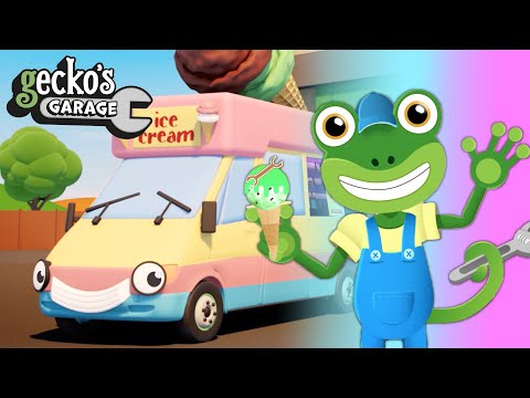 Ice Cream Colors With Vicky The Ice Cream Truck | Gecko's Garage | Learn Colors For Toddlers