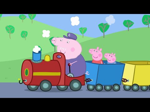 Peppa And George Ride A Train! | Kids TV And Stories