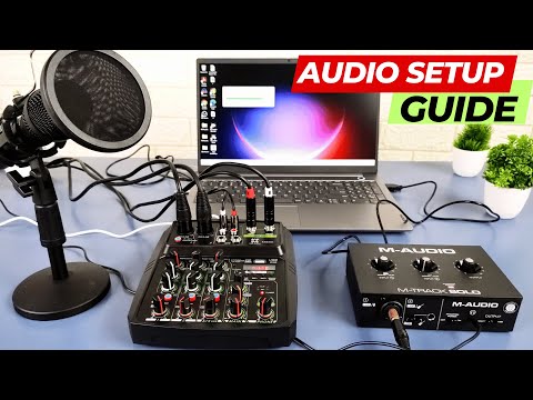 How to Connect Audio Mixer To PC | M-Audio M-Track Solo Audio Interface | Review | Unboxing | Hindi