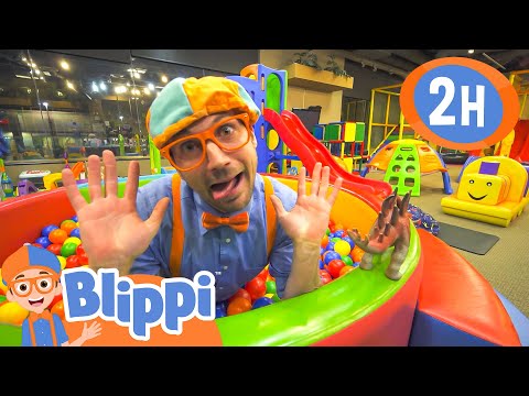 Blippi Visits an Indoor Playground!  | Blippi - Kids Playground | Educational Videos for Kids