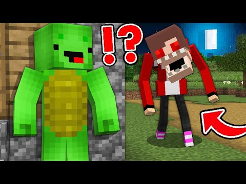 Why JJ Turned into a MONSTER and Wants to Kill Mikey at Night in Minecraft? - Maizen Challenge