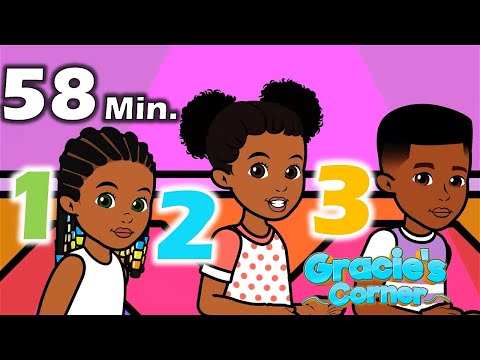 Counting, Letters, Colors + More Kids Songs and Nursery Rhymes | Gracie&rsquo;s Corner Compilation