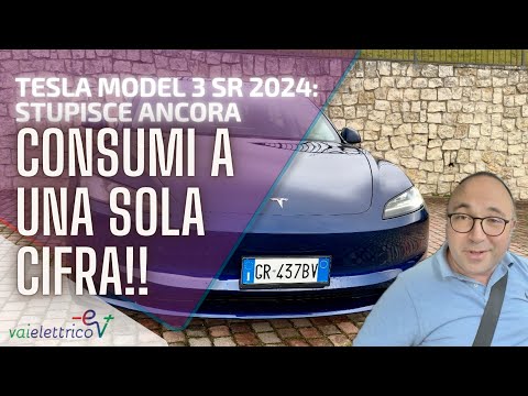 Tesla MODEL 3 STANDARD RANGE 2024: CONSUMI a UNA SOLA CIFRA!