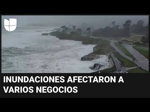 Alto oleaje azota la zona costera de California: inundaciones dejan da&ntilde;os en viviendas y negocios