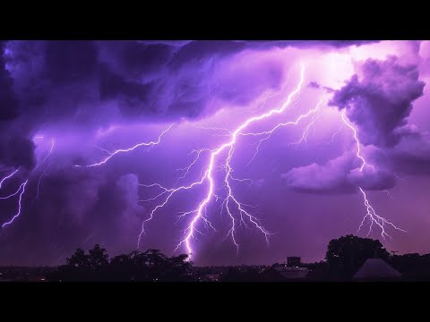 Heavy Thunderstorm Sounds | Relaxing Rain, Thunder &amp; Lightning Ambience for Sleep | HD Nature Video