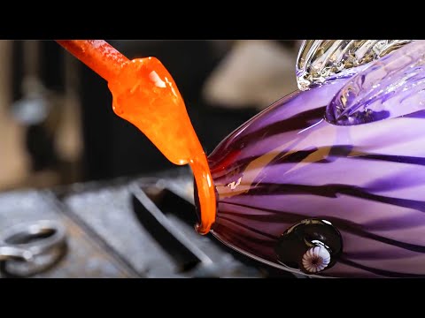 Glass Blowing ASMR || Real Sound of Pro Glass Craftsman || NO TALKING