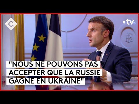 Ukraine : la guerre oubli&eacute;e ? - Emmanuel Macron - C &agrave; vous - 20/12/2023