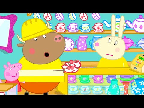 Mr Bull In A China Shop 🫖 | Peppa Pig Official Full Episodes