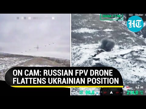 Russian FPV Drone Blows Up Fortified Ukrainian Position In Soledar | Watch Dramatic Footage