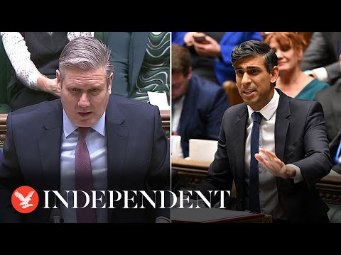 Live: Rishi Sunak faces Keir Starmer at PMQs as UK suffers economic blow