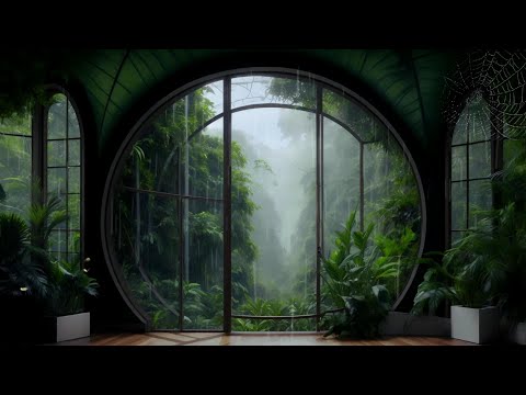 Botanical Bliss: Relaxing Mind in a Forest Oasis with Mellow Lofi and Rain 🌿🎶