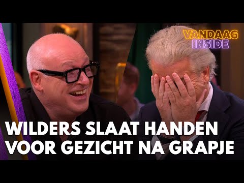 Geert Wilders slaat handen voor gezicht na opmerking Ren&amp;eacute;: &amp;lsquo;Ik zeg niks!&amp;rsquo; | VANDAAG INSIDE