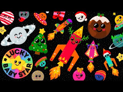 Rocket Babies' First Christmas in Space Sensory Adventure by Lucky Baby Star! 🚀🎄 Magical Space Xmas!