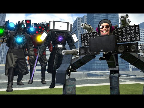 NEW UPGRADED DJ SKIBIDI TOILET VS TITAN CAMERAMAN/TV MAN AND SPEAKERMAN In Garry's Mod!