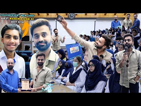 *College Event Mein As A *Chief Guest* *WASEEM BADAMI*🔥 Ko Invite Kiya!😍 | Inspiring Moment🤩