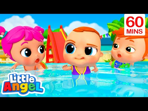 How to Swim | Healthy Habits Little Angel Nursery Rhymes