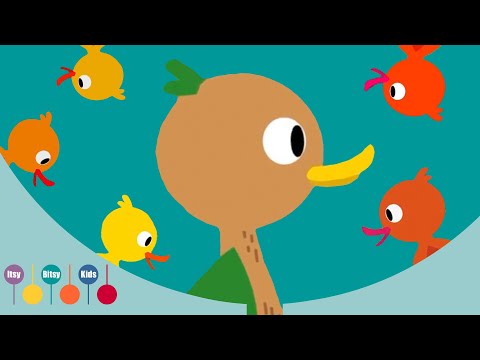 Five Little Ducks - Nursery Rhyme  | ItsyBitsyKids