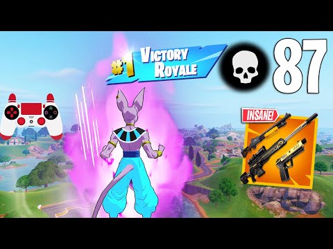 87 Elimination Solo Vs Squads Gameplay Wins (NEW Fortnite Chapter 5 PS4 Controller)