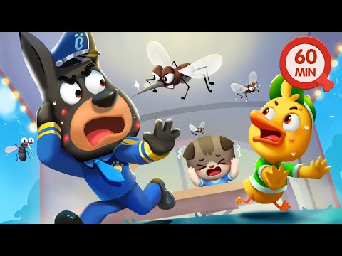 Mosquito, Go Away! | Food Safety | Safety Cartoon | Cartoon for Kids | Sheriff Labrador