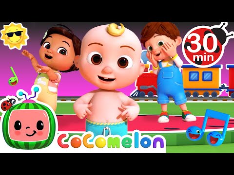 Train Song, Belly Button Dance &amp; More! | Dance Party Medley | CoComelon Nursery Rhymes &amp; Kids Songs