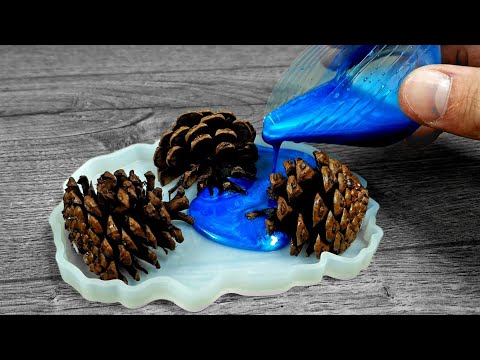 Why didn't I do this before? A simple DIY made of epoxy resin and pinecones / Resin coasters