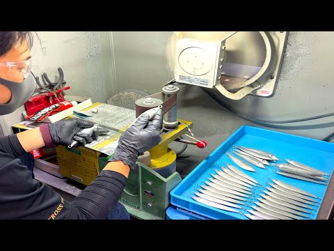 The process of making a fishing lure. An old lure factory in Japan.