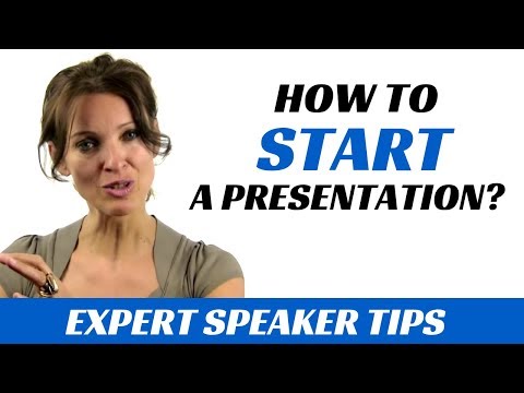 How to start a presentation