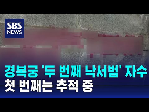 경복궁 담벼락 '두 번째 낙서범' 하루 만에 자수&hellip;첫 번째는 추적 중 / SBS