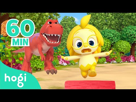 Colorful Race｜Dinosaurs, Ball Pit and More｜Colors for Kids｜Hogi Nursery Rhymes｜Hogi Colors