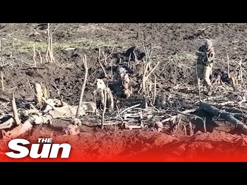 Russian soldiers forced into surrender 'after oversleeping' in trenches