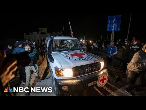 Convoy carrying third round of released hostages arrives at Rafah Crossing