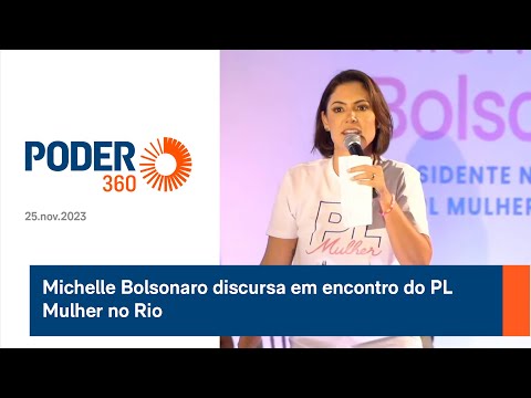 Michelle Bolsonaro discursa em encontro do PL Mulher no Rio