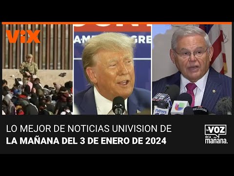 Lo mejor de Noticias Univision de la ma&ntilde;ana | mi&eacute;rcoles 3 de enero de 2024